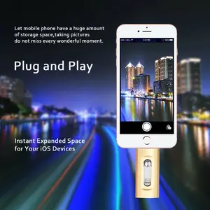 Flash Drive for iPhone, 3-IN-1 Thumb Drive Photo Stick, High Speed USB Memory Stick, iPhone Memory Drive for Photos Videos, External Storage Jump Drive for iPhone/iPad/Android/PC