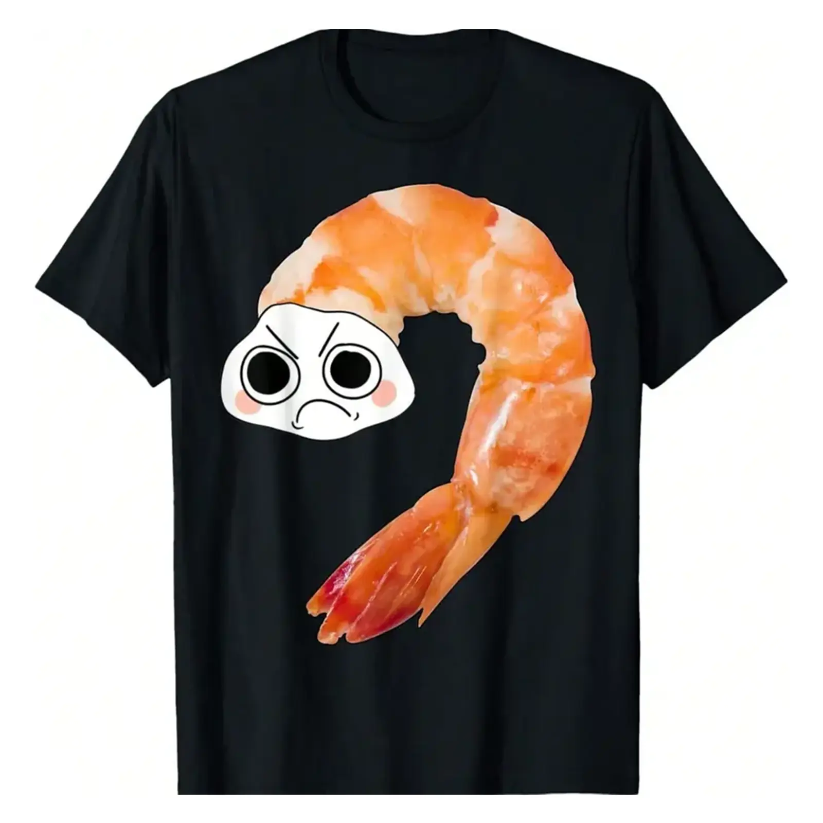 Premium Soft Cotton Unisex Angry Shrimp Meme Tee summervibes Food Meme Lover Gift Sports & Outdoors