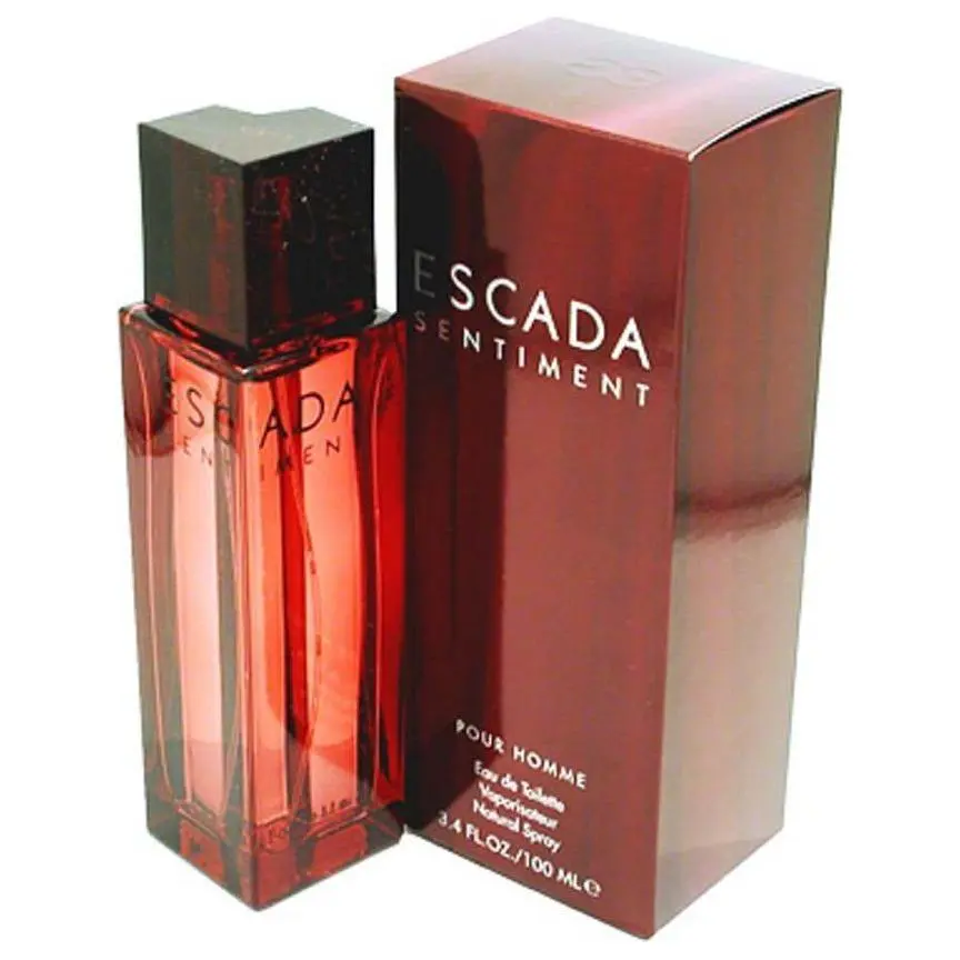 Escada Sentiment Modern Gentle Aroma Men's EDT Cologne (3.4 fl oz/3.3 oz Equivalent) - Boxed, Packaged, Fragrant, Masculine Men's Fragrance with Lime, Juniper & Nutmeg Pimento Scent, New in Sealed Box, Boxed Men's Fragrance