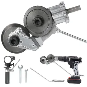 Multi-Function Industrial Drill Metal Shear Head, Portable Compatible with Impact Cordless Drills Sheet Cutter, Efficient Metal Sheet Thin Iron Cutting Auto Body Repair Tool, Power Tools