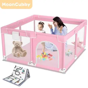 Baby Playpen, Indoor&Outdoor Playard, Play Pens for Kid Activity Center, Sturdy Safety Baby Fence with Breathable Mesh for Toddler playpen