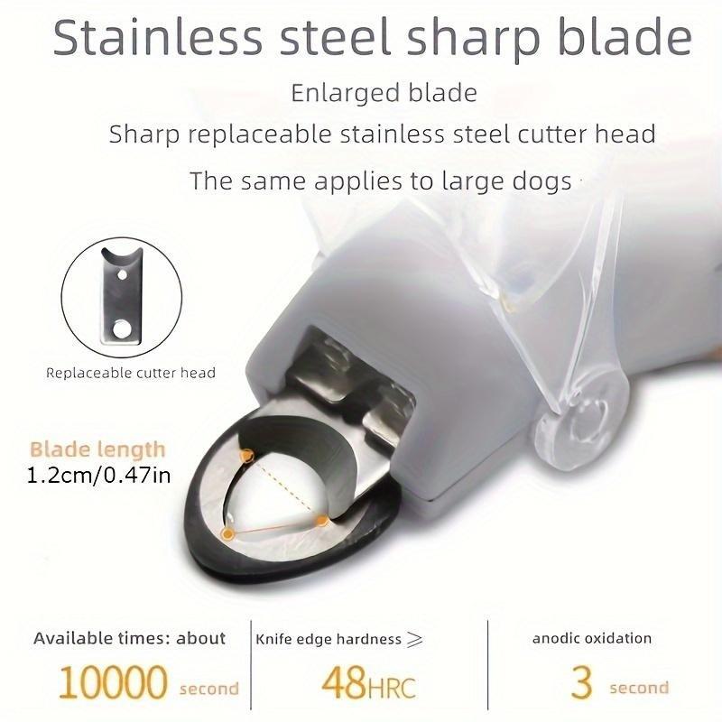 4-in-1 All-in-One Pet Grooming Tool: LED Nail Clipper, Quiet Nail Catcher, Sharp Blade, Nail File & Safety Guard for Stress-Free Trimming Electric Dual-Purpose Set Silent Ultra-Quiet Trimmer,Contains safety insulating card