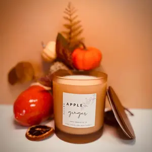 Apple Ginger Scented Candle - Freshener for Decor and Home Essentials