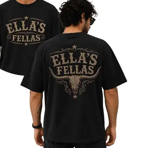 Ella's fellas shirt,Member Ellas fellas club,Ellas Fellas Retro Western Shirt,Southern Cowgirl Style Gift,Comfort Colors Oversized T-Shirt 3