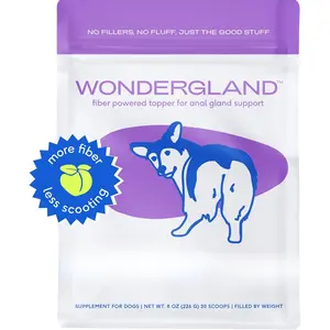 WonderGland Anal Gland Support for Dogs – Fiber & Probiotic Supplement to Prevent Scooting, Promote Gut & Digestive Health – 30 Scoops