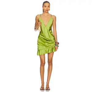 Lovers and Friends Diamanto Mini Dress in Pear Green