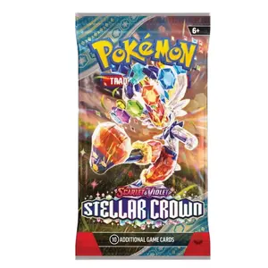 Pokémon Scarlet & Violet Stellar Crown Booster Pack (1) - 10 Cards & Basic Energy