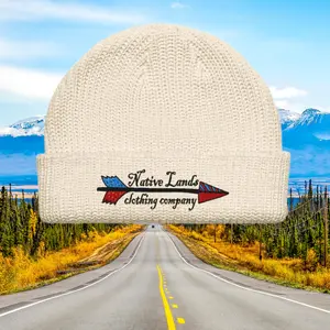 Arrow Embroidered Fisherman Beanie  - Honoring First Nations, Inuit, Native American Indigenous Cultures