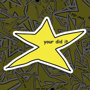 Norther Must-Have Did It Star Meme Sticker Vinyl Decal For Your Laptop Car Book Water Bottle Helmet Travel Bag And More