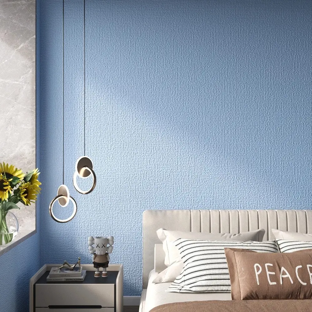 50x300cm Linen Foam Peel and Stick Wallpaper, 3D Textured Thick Washable Wall Stickers Decor, Renter-Friendly Self-Adhesive Home Improvement Wall Covering