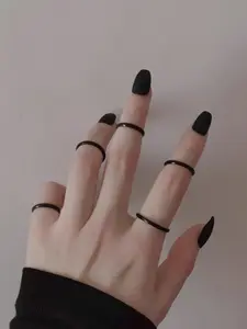 Street Trend Minimalist Rings for Women, 5pcs/set Dainty Stacking Rings Trendy Matching Stackable Rings Ring Stack, Chic Retro Jewelry As Birthday Gift for Girlfriend