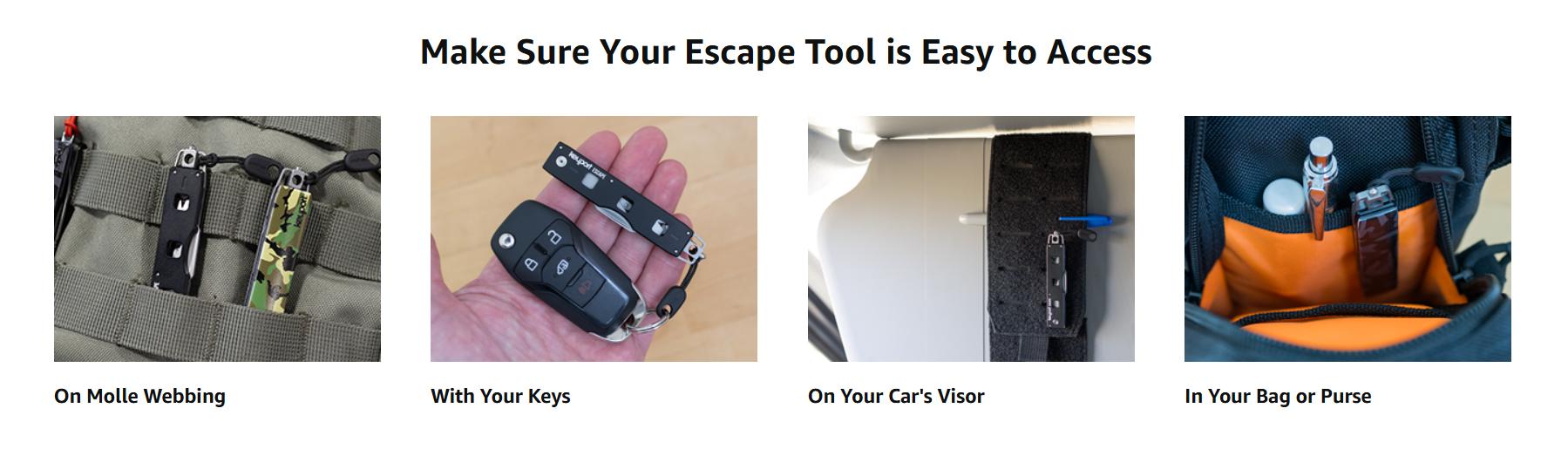 Keyport Escape Tool Kit: The Ultimate Car Emergency Tool