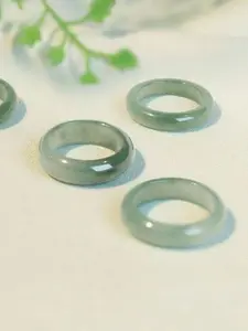 Elegant Imitated Jade Ring, High Fashion Oriental Charm, Durable Daily Wear, Perfect Holiday Gift, Stylish Jewelry Accessory