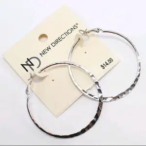 New Directions Silver Hoop Earrings - Stylish & Versatile Jewelry