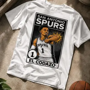 El Codazo Spurs Unisex T-Shirt Vintage Lotería Style Basketball Graphic Tee