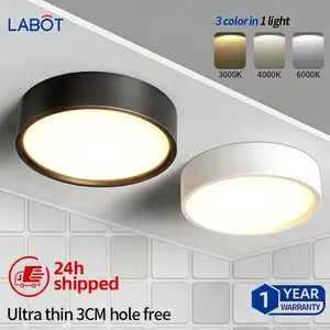 LED Small Ceiling Light, Ultra-Thin Surface Mount Cylinder Lamp, Round Pendant Light, Hallway Light, Entryway Corridor Ceiling Spotlight