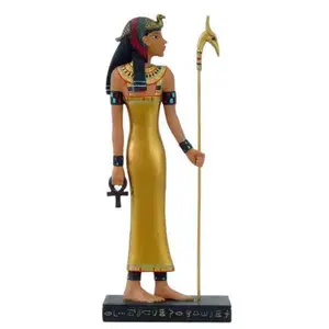 🪄✨ Isis with Staff Statue – Egyptian Goddess of Magic, Healing & Empowerment (10") 🌙