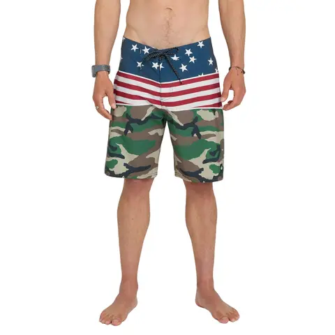 Quiksilver | Surfsilk Panel 20" Boardshorts | Men's SURFSILK Performance Fabric 4-Way Stretch | Surf & Swim & Beach Days Swim Bottoms