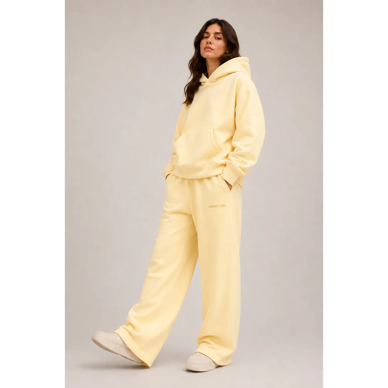 Women's Pullover Hoodie & Sweatpants Set – Butter Yellow