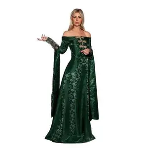 Renaissance Queen - Emerald Green - Medieval - Costume - Adult - 4 Sizes