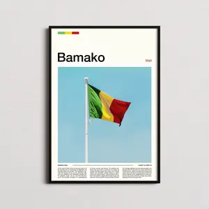Bamako Print Bamako Poster Bamako Wall Art Mali Art Print Bamako Photo