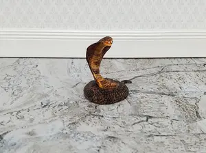 Dollhouse Miniature King Cobra Snake 1:12 Scale Pet Animal by Falcon A3379
