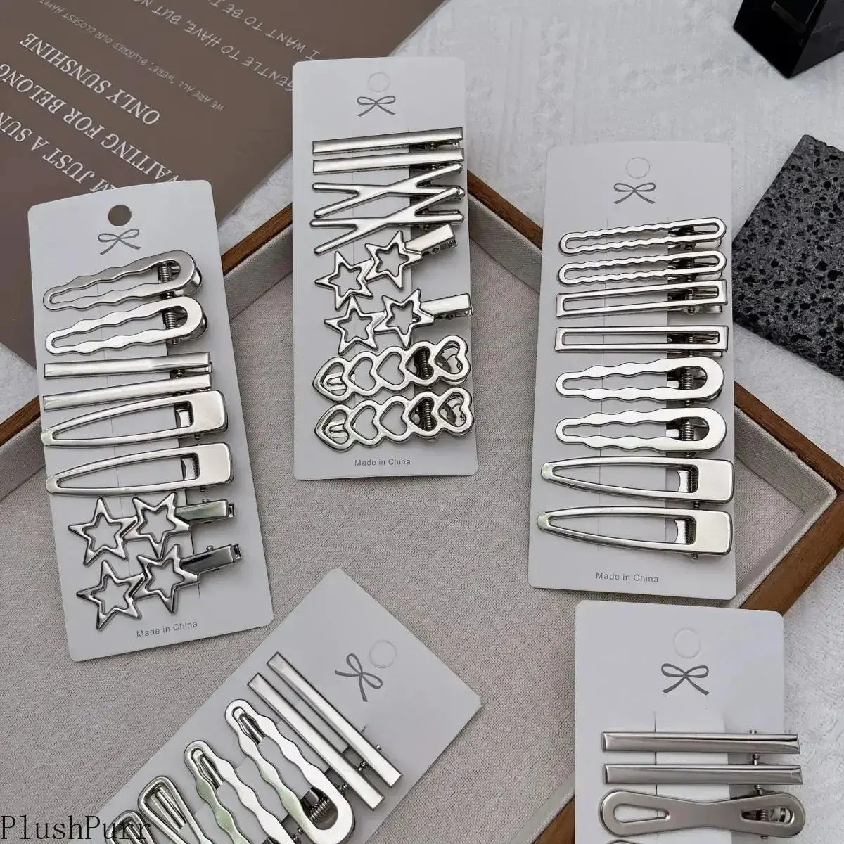 Sliver Metal Hair Clips Women Girls Y2K Duckbill Hairpin Personality Bangs Side Headwear Barrettes Hairclip Styling Accessories tiktokshopspringglowup,summervibes