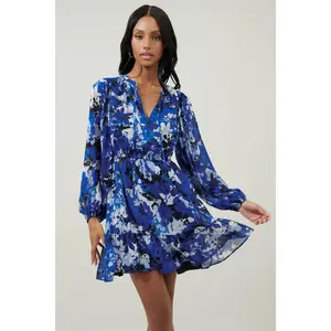 Moonflower Paxton Balloon Sleeve Mini Dress