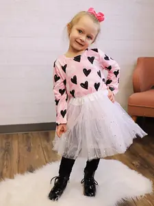 White Sequin Heart Tutu Skirt Costume for Toddler, Girls, Women, Plus