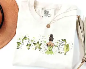 Comfort Colors/Gildan New Orleans Princess Shirt, Watercolor Frog Bayou Tee, Retro Nola Girl Trip, Fairytale Aesthetic, Magic Vacation Outfit, ATT30