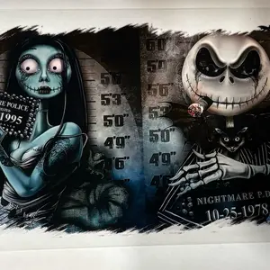 With cup purchase only! Jack &Sally decal