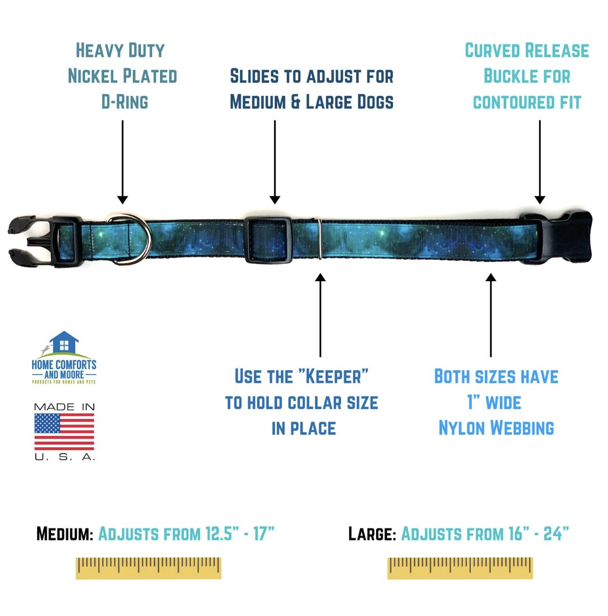 Halloween Candy Corn Dog Collar