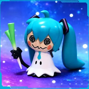7cm Hatsune Miku Anime Figurine Kawaii Mimikyu Miku Figurine Gk Statue Model Doll Collection Room Desk Decoration Toys Gift