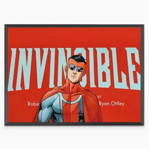 Invincible Poster Superhero Comic Art Mark Grayson Wall Decor for Bedroom Office Game Room Setup, Universe Variant Gift for Teens Fans