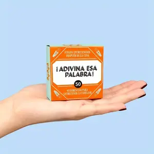 Guess This Word! Spanish Vocabulary Game, 50 Fun Family Activities, Ideal for Game Night, Celebrations, Learning, Suitable for All Ages