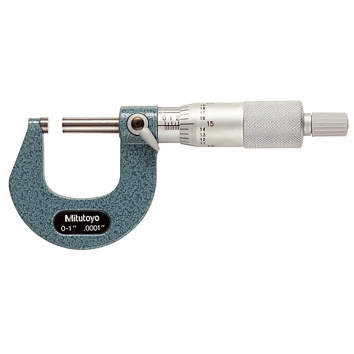 Mitutoyo 103-260 0-1 in. Range Mechanical Micrometer with Ratchet Stop