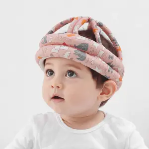 Baby Head Protector Cute No Bumps Infant Safety Armor Toddler Headguard Adjustable Protective Cap for Crawling Walking