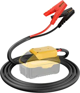 Jumper Cables with Adapter for  20V , 3.3FT 8AWG Portable   Jumper Starter Automotive Booster Cables Power for  Jump Starting Using Tool