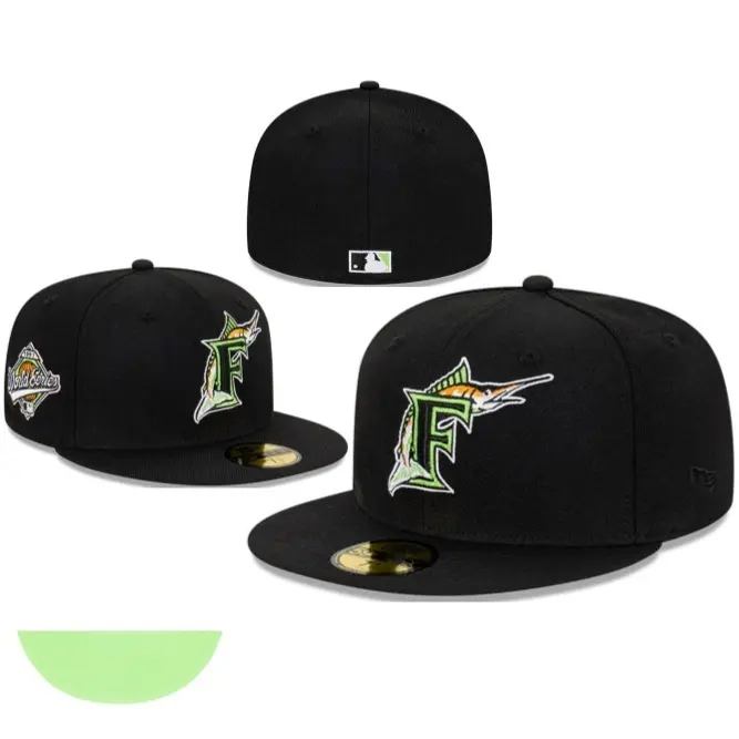 Premium 59FIFTY MLB Fitted Hat – Classic Baseball Cap with Team Logo Embroidery, Flat Visor, Structured Crown and Versatile Sportswear Street Style