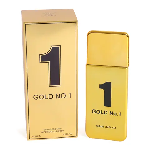 Gold No.1 Eau de Toilette Spray Cologne for Men 100ml/3.4fl.oz. - Fragrance for Men
