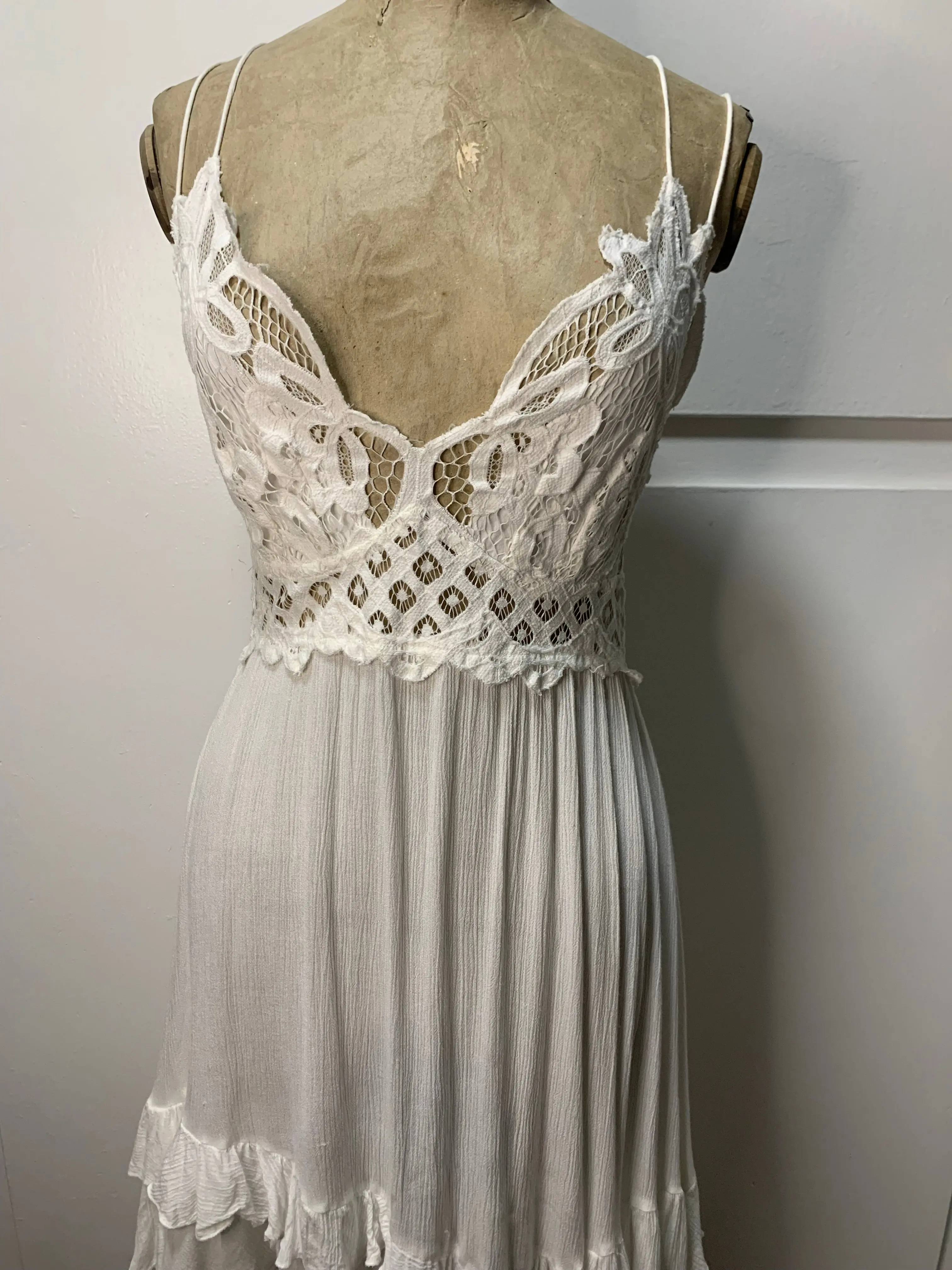 free people adella lace dress Free People Adella Maxi Dress in Black