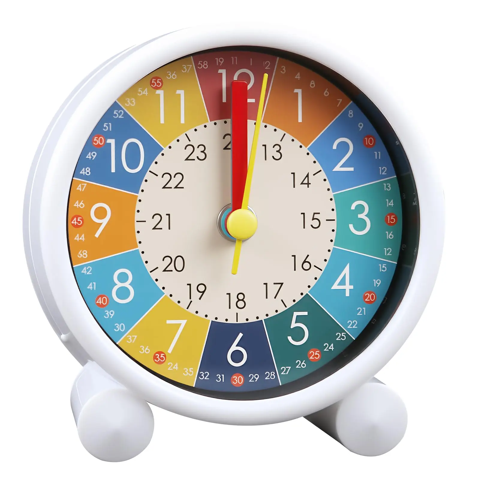 ConstantPlanet children’s simulated alarm clock—an awakening alarm for learning time, 12/24-hour clock, graduated alarms, silent operation, battery powered; suitable for children, teenagers, bedroom decor, boys’ room decor, and boys’ room accessories.