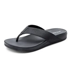 Bruno Marc Men's PU Leather Flip Flops