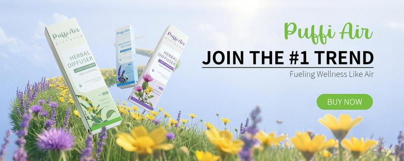 3PC--PuffiAir- Pure Herbal Diffuser for Natural Health Support