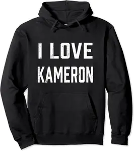 I Love Kameron Family Son Daughter Boy Girl Baby Name Pullover Hoodie - Luismrid Shop 65B099DHSLCC