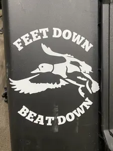 Feet Down Beat Down Sticker Decal