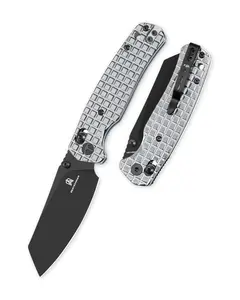 BESTECHMAN CICADA'S WING 10Cr15MoV Stainless Steel with Frag Pattern Scales, B-Lock, Folding Knife