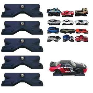 Hot Wheels Storage Floating Shelf for Hot Wheels Display & Matchbox 1/64 Scale Diecast Toy Car Storage Matchbox Garage Toy Car Storage Durable PETG Plastic Premium Design