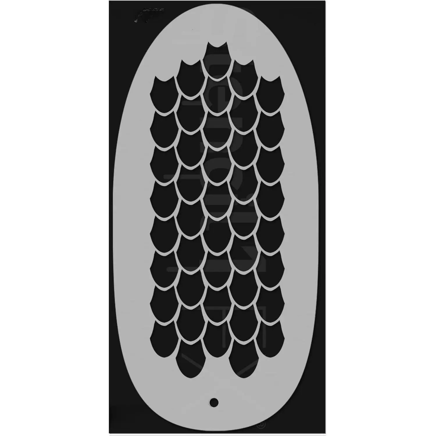 Stencil1FX - Dragon Scales Eye Makeup Stencil for Costumes, Dress Up, Halloween, Cosplay, Arts, Face Painting
