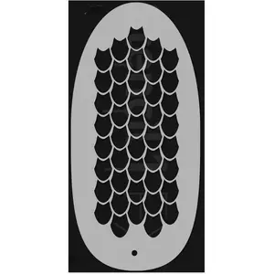 Stencil1FX - Dragon Scales Eye Makeup Stencil for Costumes, Dress Up, Halloween, Cosplay, Arts, Face Painting
